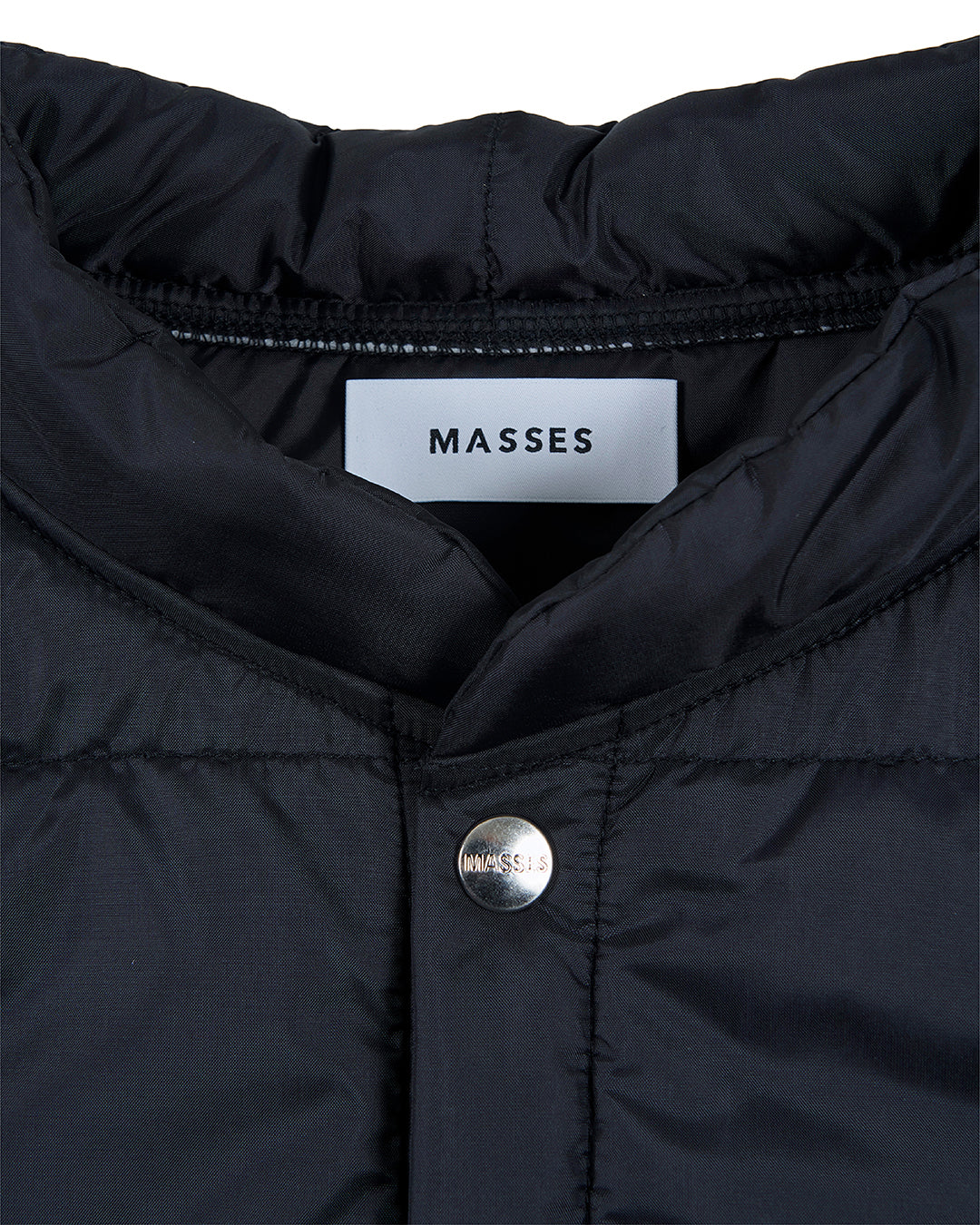 VANSON × MASSES NYLON VEST_BLACK バンソン マシス コラボ MSV-2602
