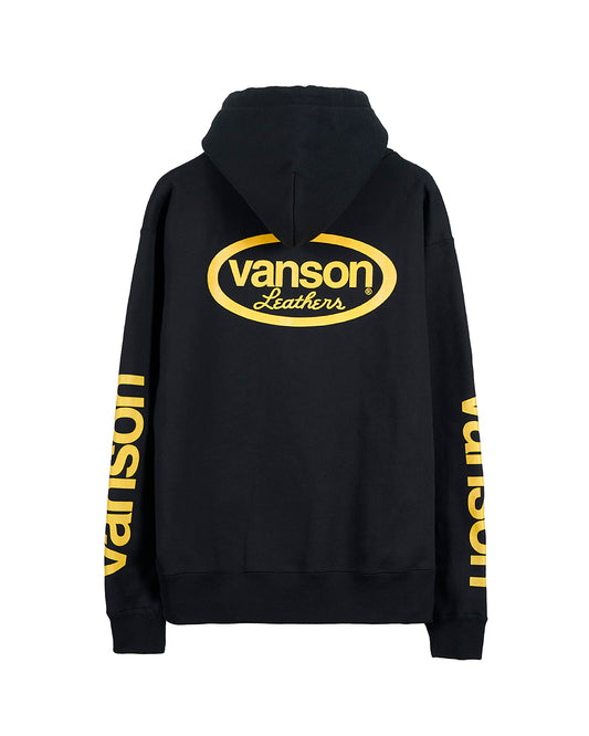 VANSON × MASSES SWEAT HOODED_BLACK バンソン マシス コラボ MSV-2605