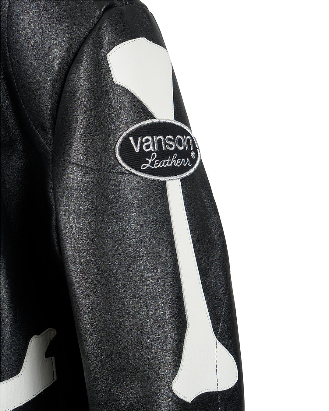 VANSON × MASTERMIND  LEATHER JACKET BONE バンソン マスターマインド コラボ MW24C13-BL100