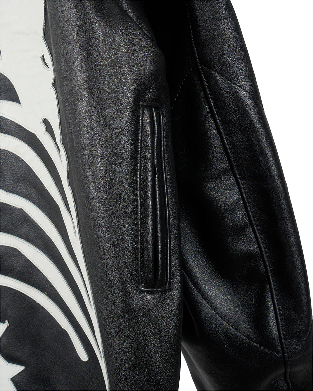VANSON × MASTERMIND  LEATHER JACKET BONE バンソン マスターマインド コラボ MW24C13-BL100