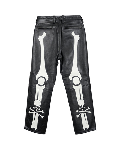 VANSON × MASTERMIND  LEATHER PANTS WS22 BONE バンソン マスターマインド コラボ MW24C13-PA100
