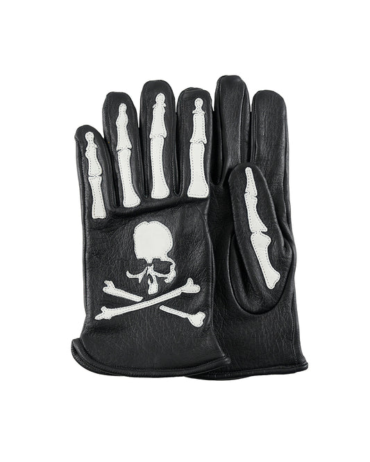 VANSON × MASTERMIND  LEATHER ROPER GLOVE BONE バンソン マスターマインド コラボ MW24C13-GL100