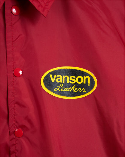 VANSON × MASSES NYLON JKT_RED バンソン マシス コラボ MSV-2601