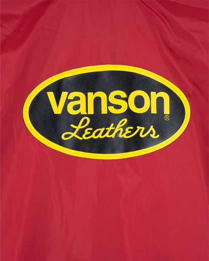 VANSON × MASSES NYLON JKT_RED バンソン マシス コラボ MSV-2601