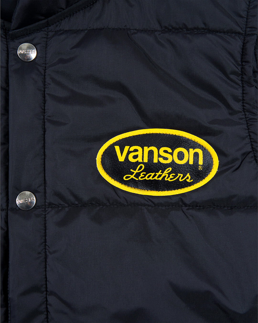 VANSON × MASSES NYLON VEST_BLACK バンソン マシス コラボ MSV-2602