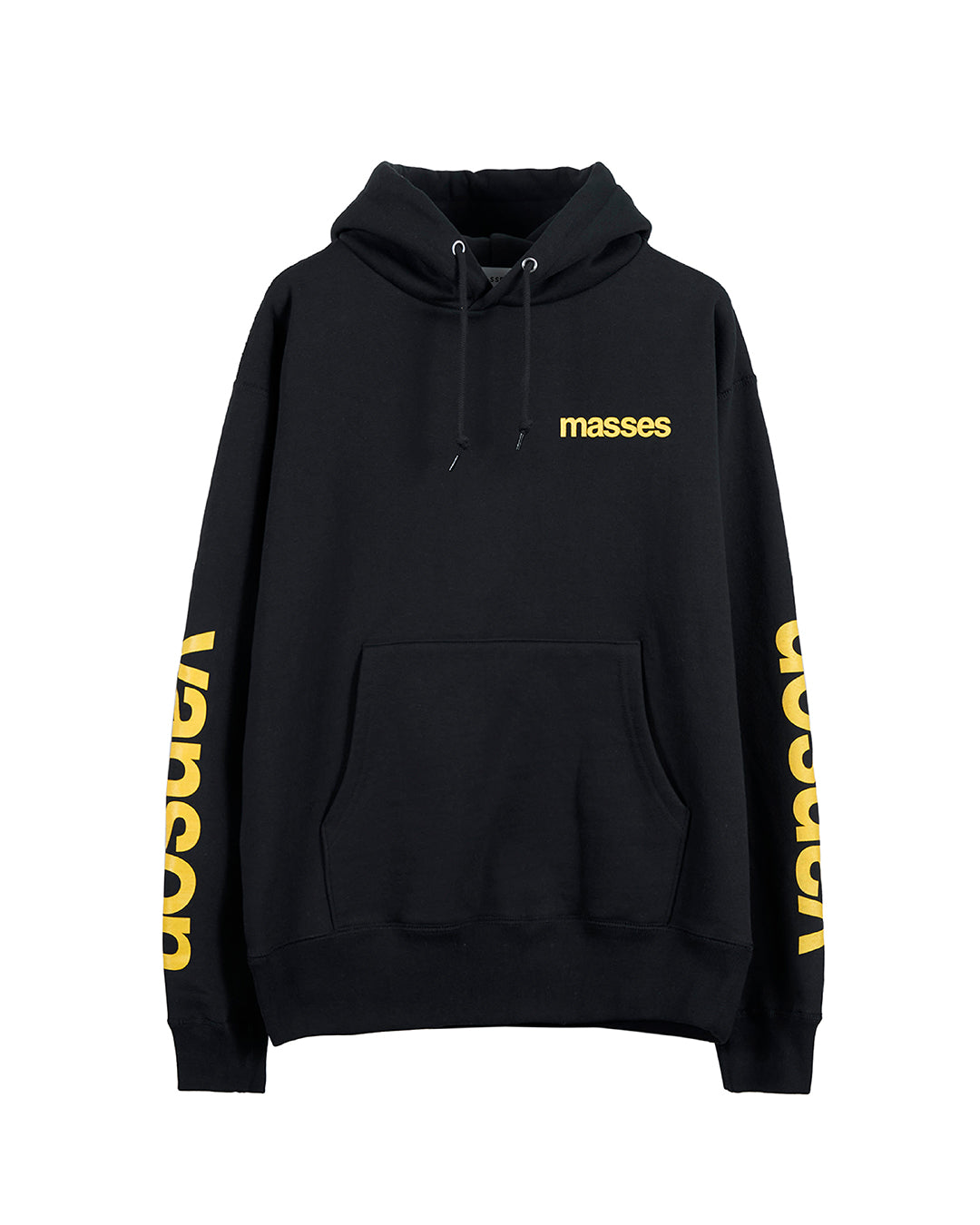 VANSON × MASSES SWEAT HOODED_BLACK バンソン マシス コラボ MSV-2605