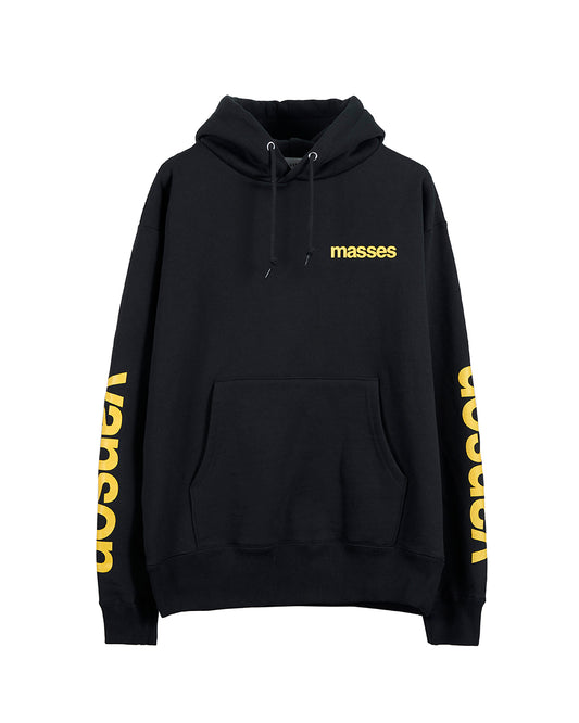 VANSON × MASSES SWEAT HOODED_BLACK バンソン マシス コラボ MSV-2605