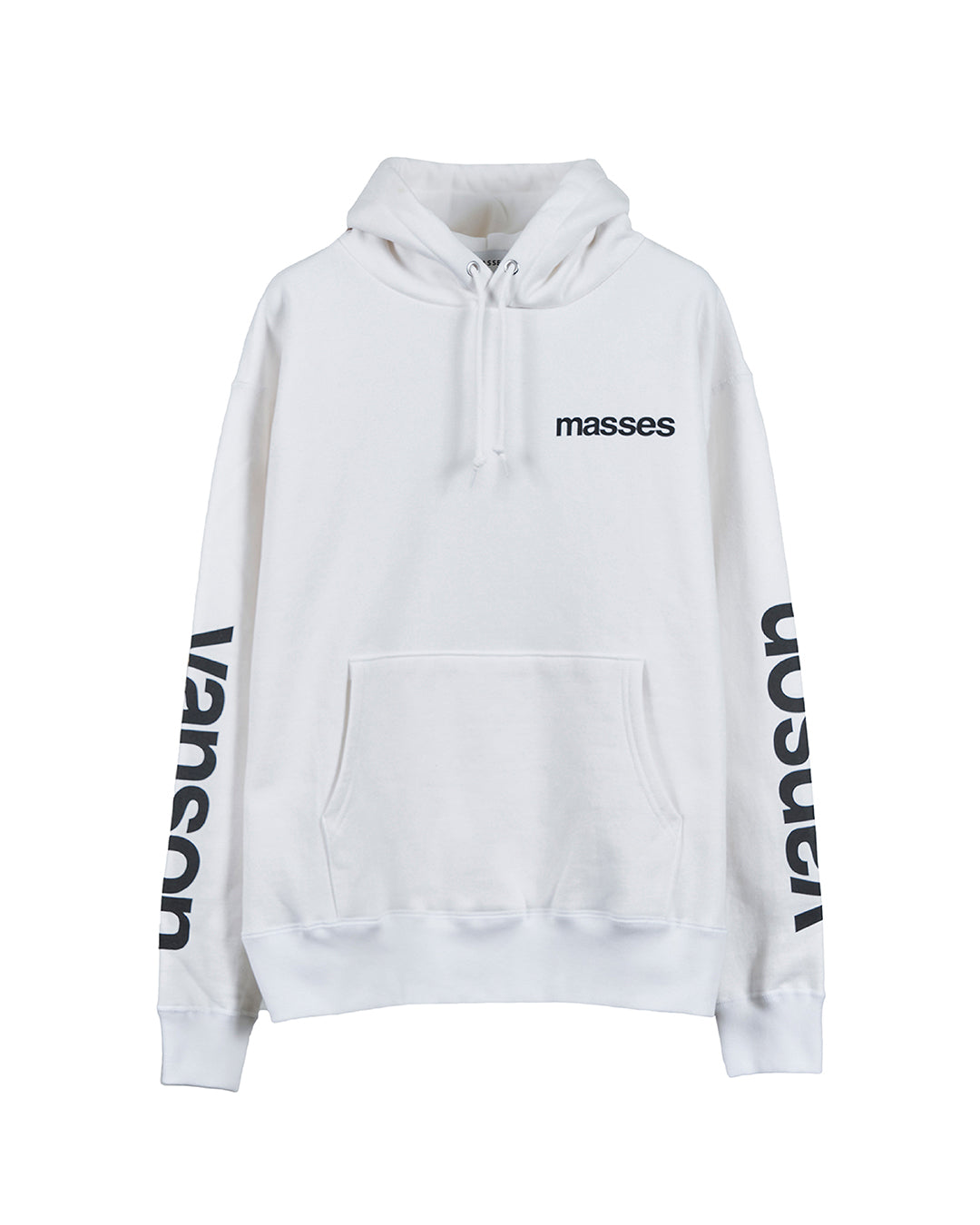 VANSON × MASSES SWEAT HOODED_WHITE MSV-2605