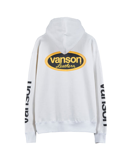 VANSON × MASSES SWEAT HOODED_WHITE バンソン マシス コラボ MSV-2605