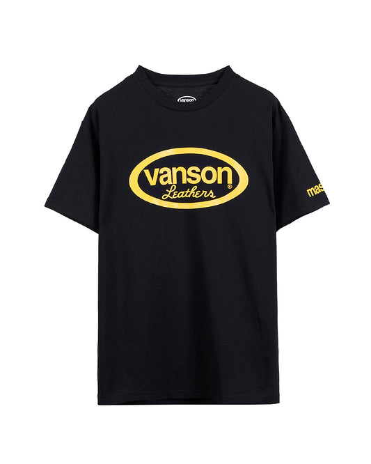 VANSON × MASSES T-SHIRT_BLACK バンソン マシス コラボ MSV-2603