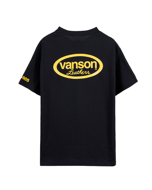 VANSON × MASSES T-SHIRT_BLACK バンソン マシス コラボ MSV-2603