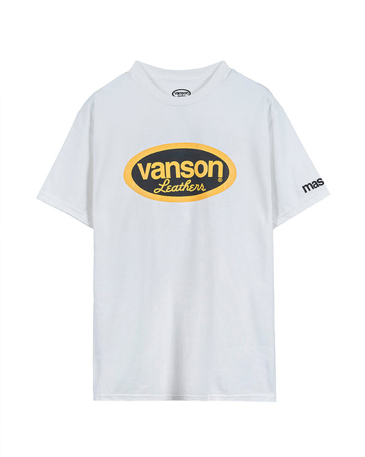 VANSON × MASSES T-SHIRT_WHITE バンソン マシス コラボ MSV-2603