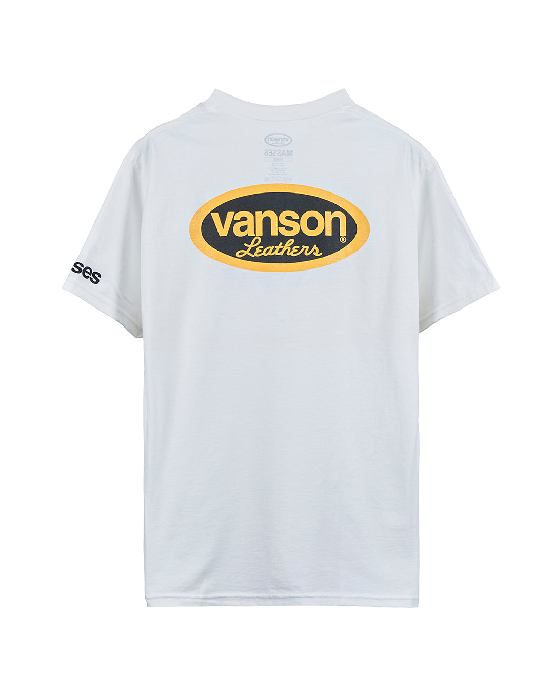 VANSON × MASSES T-SHIRT_WHITE バンソン マシス コラボ MSV-2603