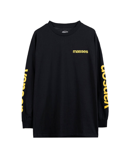 VANSON × MASSES T-SHIRT L/S_BLACK バンソン マシス コラボ MSV-2604