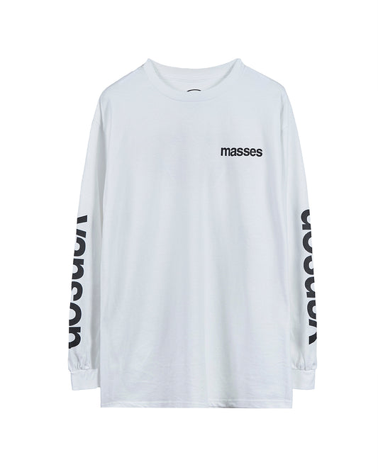 VANSON × MASSES T-SHIRT L/S_WHITE バンソン マシス コラボ MSV-2604