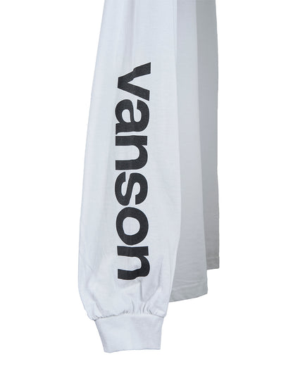 VANSON × MASSES T-SHIRT L/S_WHITE バンソン マシス コラボ MSV-2604
