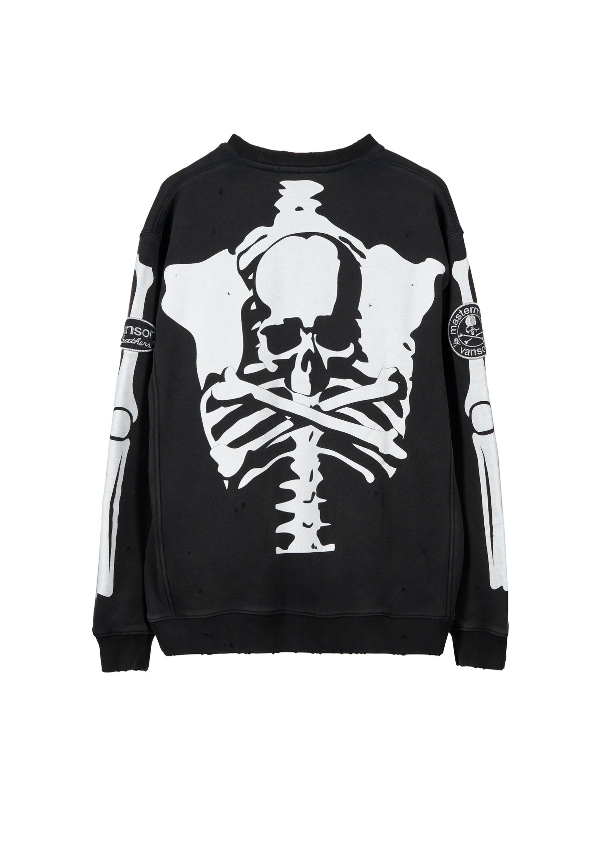 VANSON × MASTERMIND WORLD CREWNECK SWEATSHIRT DAMAGE [REGULAR FIT]
