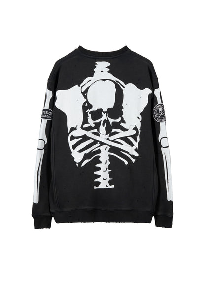 VANSON × MASTERMIND WORLD CREWNECK SWEATSHIRT DAMAGE [REGULAR FIT]