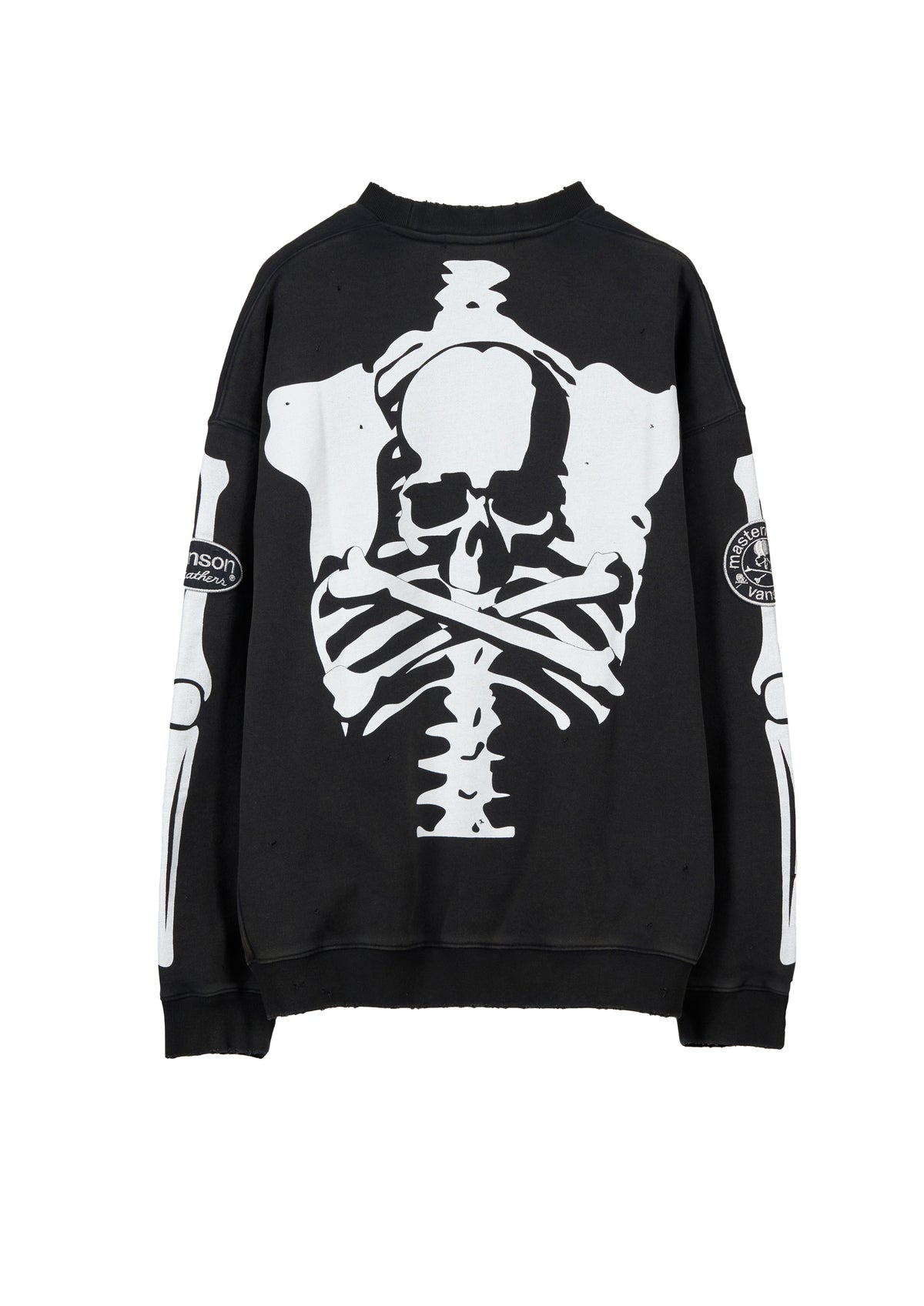 VANSON × MASTERMIND WORLD CREWNECK SWEATSHIRT DAMAGE [BOXY FIT]