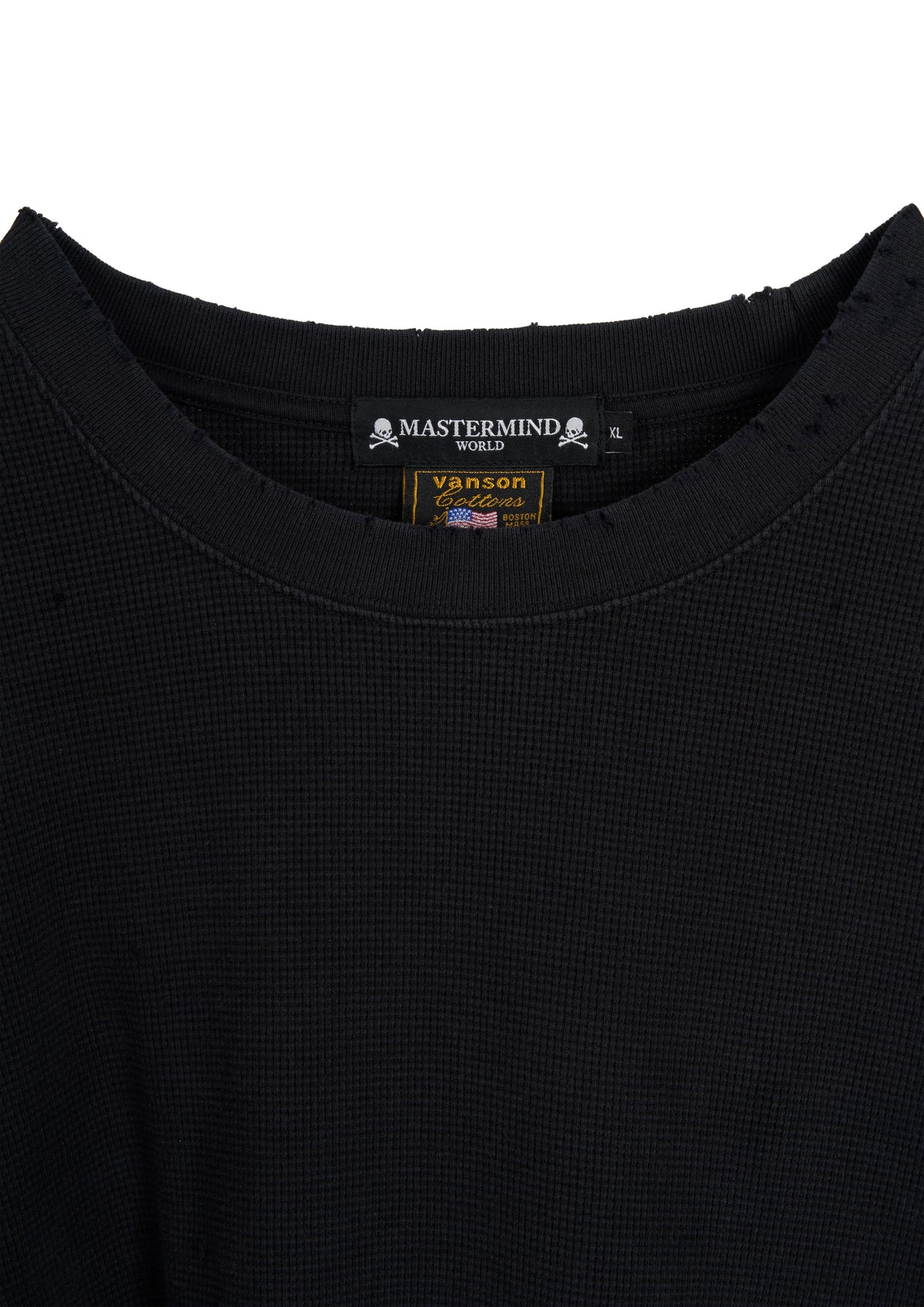 VANSON × MASTERMIND WORLD Thermal S/S TEE DAMAGE [REGULAR FIT]