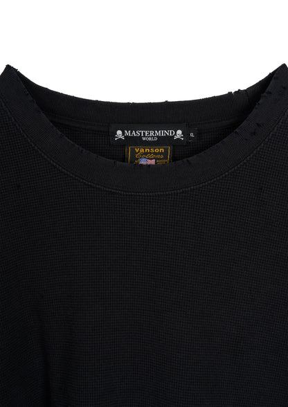 VANSON × MASTERMIND WORLD Thermal S/S TEE DAMAGE [BOXY FIT]