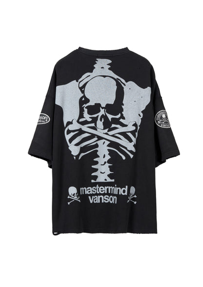 VANSON × MASTERMIND WORLD Thermal S/S TEE DAMAGE [BOXY FIT]