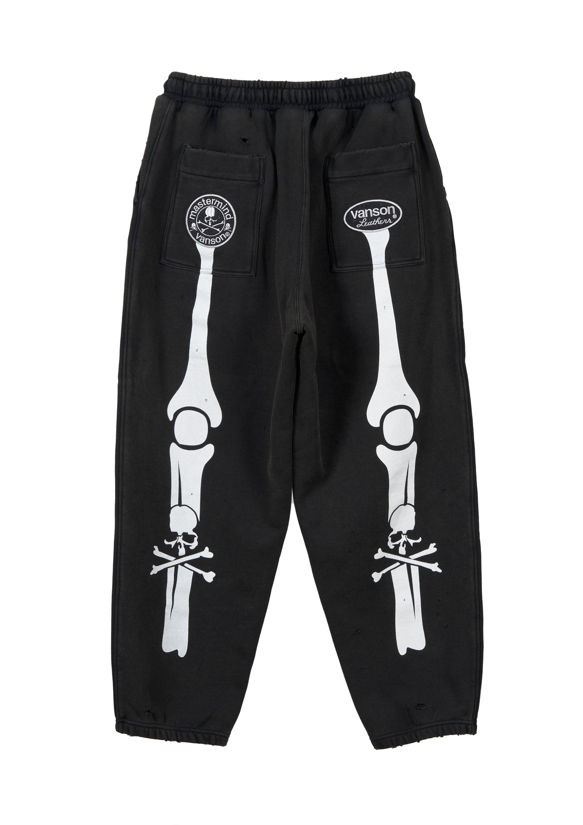 VANSON × MASTERMIND WORLD SWEAT PANTS DAMAGE