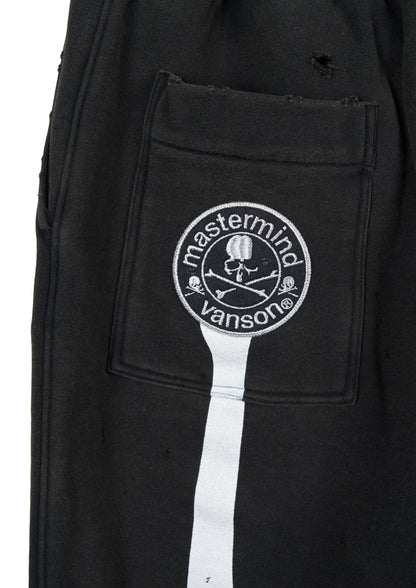 VANSON × MASTERMIND WORLD SWEAT PANTS DAMAGE